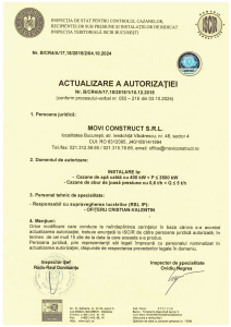 Autorizatie ISCIR instalare cazane