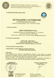 Autorizatie ISCIR montare cazane
